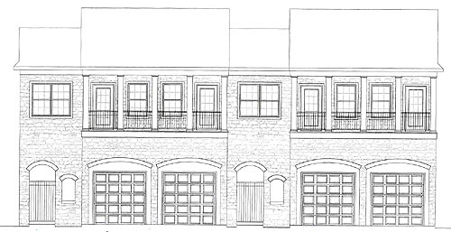 New townhomes construction in Wilmington, Delaware