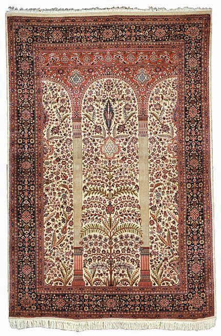 Ivory Mehrab Carpet